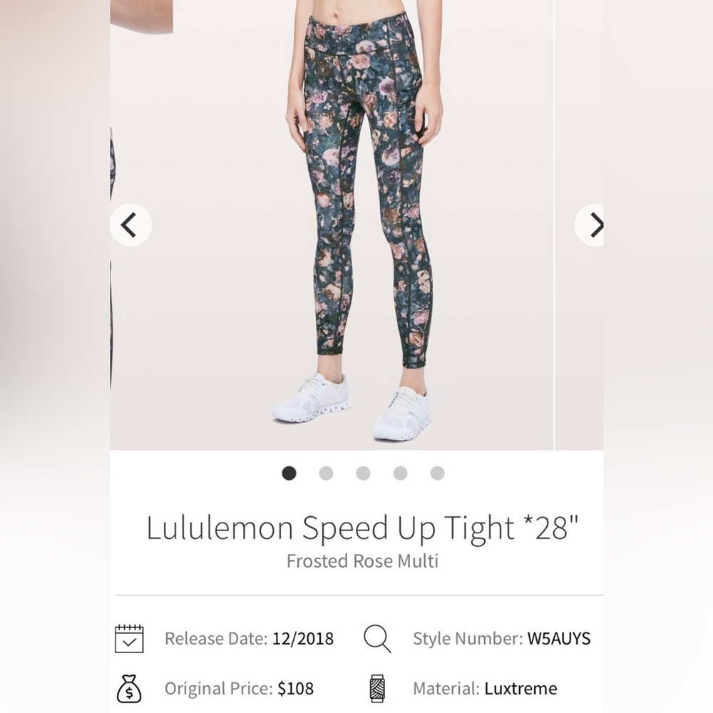 lululemon athletica Speed Up Tight 28" size 6